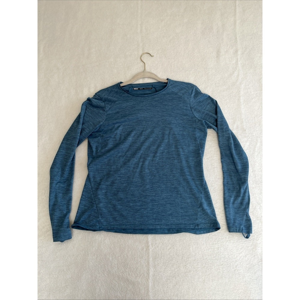 REI T-Shirt Long Sleeve Men's Pullover Blue Medium Outdoor Outdoors Athletic